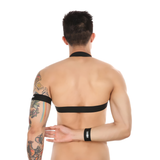 Men's Sexy Elastic Body Harness Bondage / Male Performance Shoulder Belt with Arm Band - EVE's SECRETS