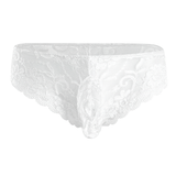 Men's Sexy Lace Floral Lingerie Panties / G-String Transparent Bikini Briefs Underwear - EVE's SECRETS