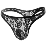 Men's Sexy Lace T-Back Panties / Male See-Through Thong / Erotic Underwear for Men - EVE's SECRETS