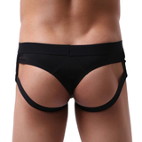 Men's Sexy Low Rise Seamless Briefs with Straps / Male Erotic Bulge Pouch Panties - EVE's SECRETS