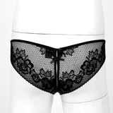 Men's Sexy Panties With Flower Pattern and Lace / Open Crotch Sissy Gay Briefs Underwear - EVE's SECRETS