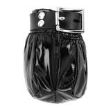 Men's Sexy PU Leather Zipper Jockstraps Underwear / Bulge Pouch Adult Nightwear Panties - EVE's SECRETS