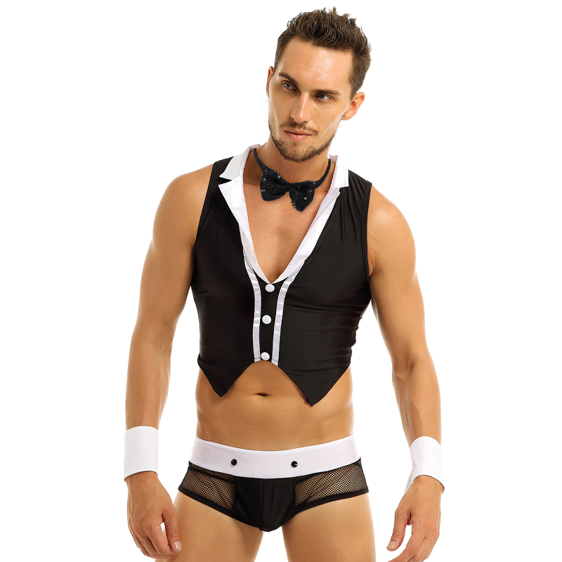 Men's Sexy Role Play Costumes Lingerie / Hollow Out See-Through Party Underwear - EVE's SECRETS