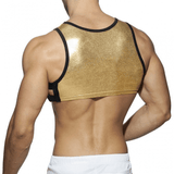 Men's Sexy Shiny Crop Top / Male Sports Style Outfits in Two Metallic Colors - EVE's SECRETS