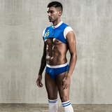 Men's Sexy Sportsmen Cosplay Costume / Male Erotic Role-Play Soccer Uniform Bodysuit - EVE's SECRETS