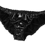 Men's Shiny Wet Look Leather Lingerie / Sexy Latex Micro Panties / G-String Hot Gay Underpants - EVE's SECRETS