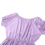 Men's Sissy Short Sleeve Elastic Bodysuit / Soft Shiny Frilly Satin Dress Nightwear - EVE's SECRETS
