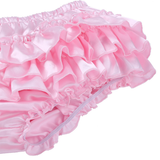 Men's Sissy Skirted Panties / Shiny Satin Ruffled Briefs / Sexy Underwear for Men - EVE's SECRETS