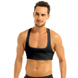 Ärmelloses Sport-Tanktop für Herren / Racerback-Crop-Top / Sexy Outfits für Männer 