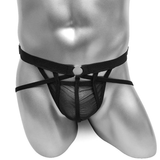 Transparente Mesh-Slips für Herren / erotische Höschen mit offenem Gesäß / sexy männliche Unterwäsche 