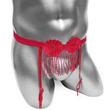 Men's Underwear with Flowers / Sexy Open Crotch Male Panties / Erotic Straps Briefs - EVE's SECRETS