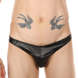 Men's Wet Look Low Rise T-Back Sexy Underwear / G String Bulge Pouch Lingerie Panties for Men - EVE's SECRETS
