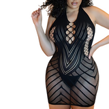 Mesh Elastic Dress for Sex Games / Women's Erotic Costume / Adult Sleeveless Underwear - EVE's SECRETS