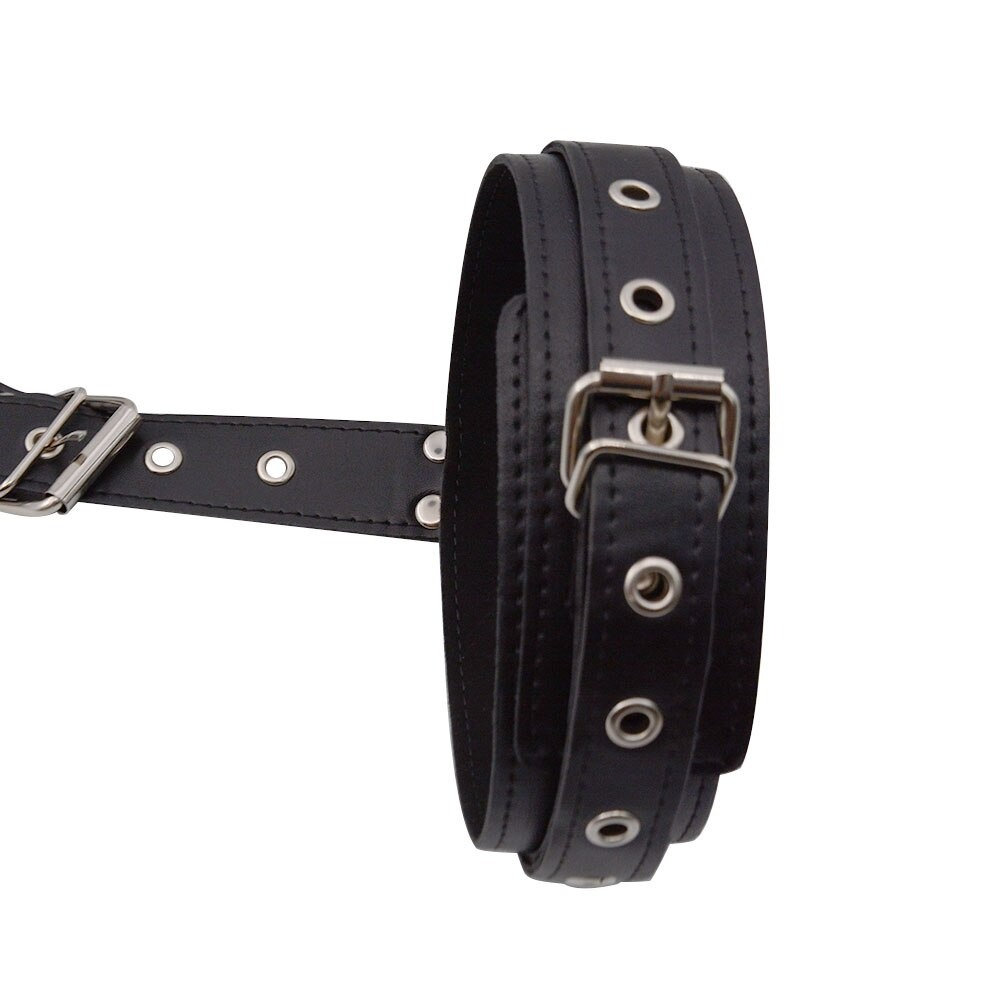 Neck collar for Sex Game / BDSM Bondage for Couples / Sex Toy PU Leather Handcuff - EVE's SECRETS