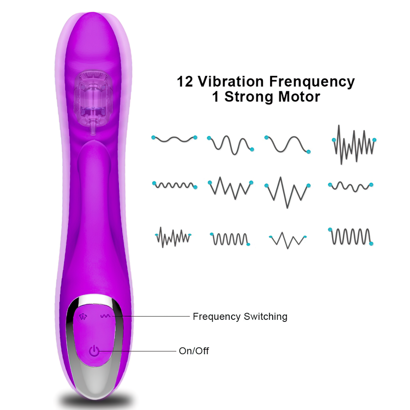 Nipple Clitoris Stimulator For Women / Vibrating G-Spot Dildo / Female Vaginal Masturbator - EVE's SECRETS