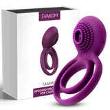 Penis Vibrator Silicone Double Rings for Cock Balls / Silicone Cockring for Couples - EVE's SECRETS