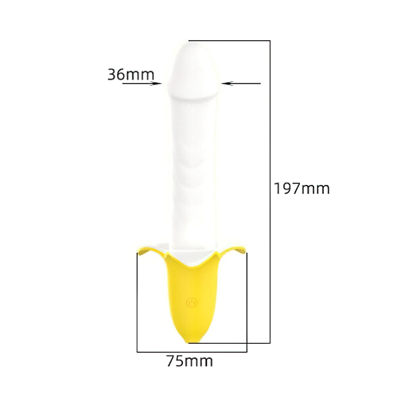Powerful Banana Vibrator for Ladies / Pulse Retractable Dildo Clitoral Stimulator - EVE's SECRETS