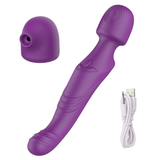 Leistungsstarker Zauberstab-Vibrator / Klitoris-saugender Stimulator für Erwachsene / G-Punkt-Vibrationsdildo 