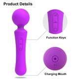 Powerful Magic Wand Vibrator for Women / Clitoris Stimulator Massager Dildo / Adult G-Spot Sex Toy - EVE's SECRETS