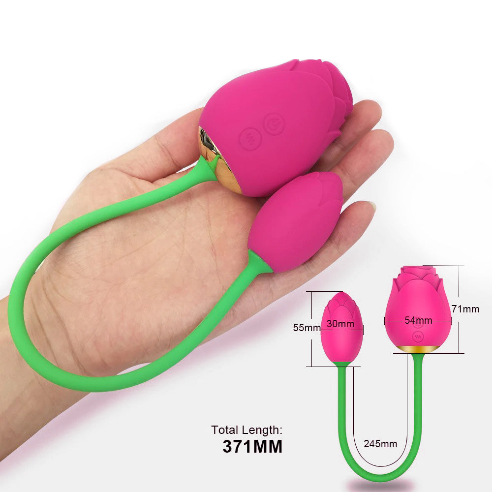 Powerful Rose Sucking Vibrator for Women with Love Egg / Clitoris Stimulation Sex Toys - EVE's SECRETS