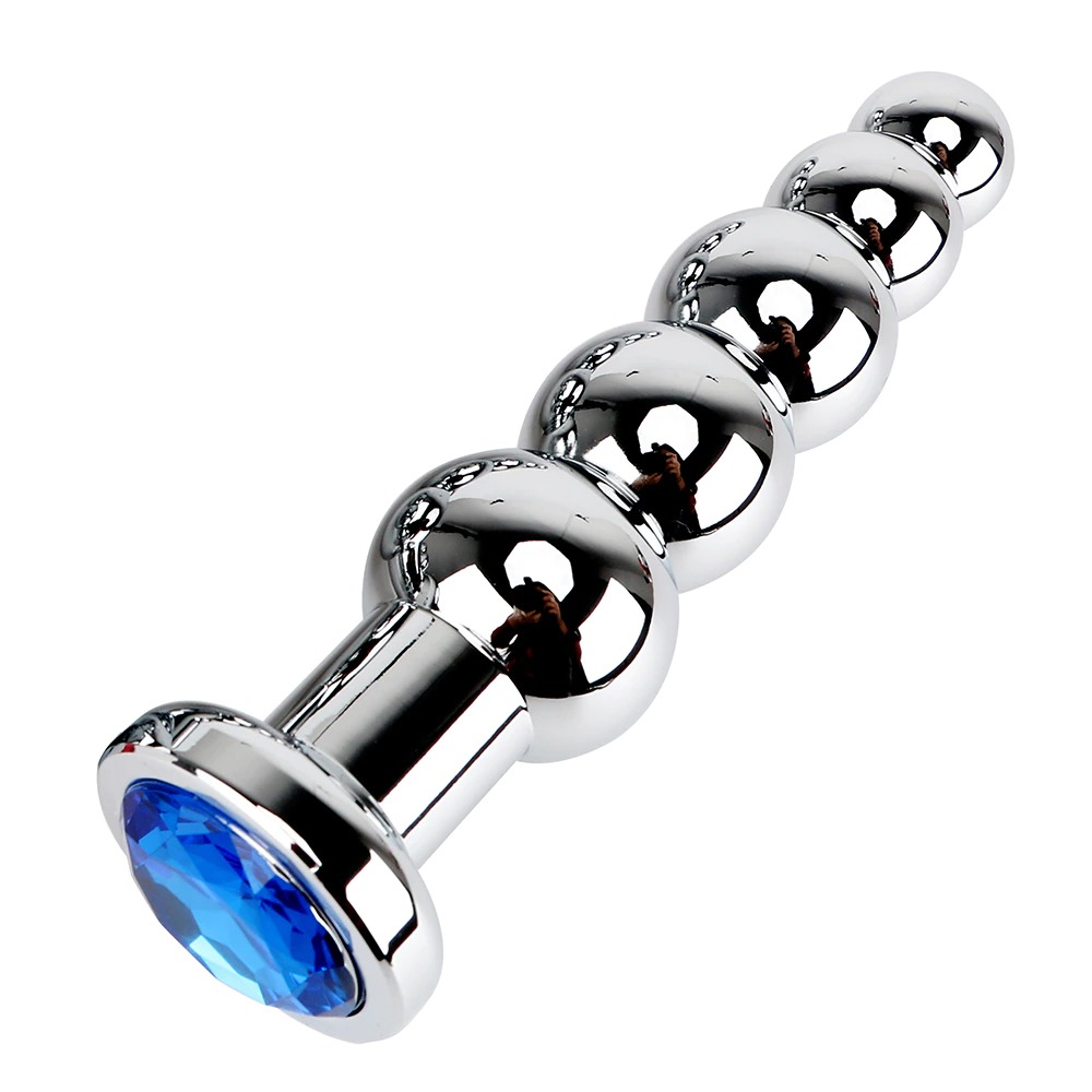 Prostate Massage Anal Beads for Men / Female Stainless Steel Anal Plug for Adult - EVE's SECRETS