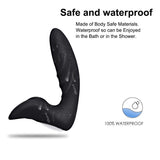 Prostate Massager for Men and Women / Waterproof Butt Anal Plug with Powerful 12 Stimulations - EVE's SECRETS