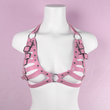 PU Leather Bra Cage Female Harness / Women's Goth Bondage Underwear Accessories - EVE's SECRETS