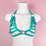 PU Leather Bra Cage Female Harness / Women's Goth Bondage Underwear Accessories - EVE's SECRETS