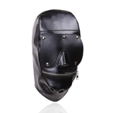PU Leather Eye Mask with Open Mouth / Adult Erotic Gag Bondage for Couple - EVE's SECRETS