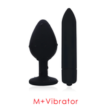 Purple Crystal Butt Plug Massager / Silicone Dildo Vibrator / Unisex Anal Toys - EVE's SECRETS