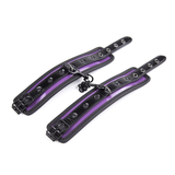 Purple PU Leather Handcuffs for Sex Games / Adult Sex Toy for Women / Tied Hands for Couples - EVE's SECRETS