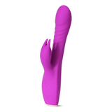 Lila Kaninchenvibrator / Gerippter G-Punkt-Stimulator für Frauen / Klitorismassagegerät für Frauen 