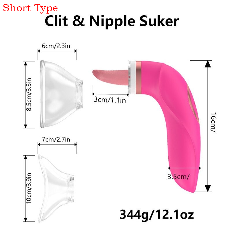 Pussy Sucking Licking Vibrator / Sex Toys for Women / Clitoris and Nipples Stimulator - EVE's SECRETS