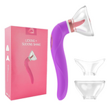 Vibrator zum Saugen und Lecken der Muschi / Sexspielzeug für Frauen / Stimulator für Klitoris und Brustwarzen 