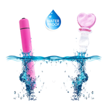 Pyrex Glass Dildo Butt Plug with Vibrator / Anal Heart Crystal Glass Dildo / Sex Toys For Women - EVE's SECRETS