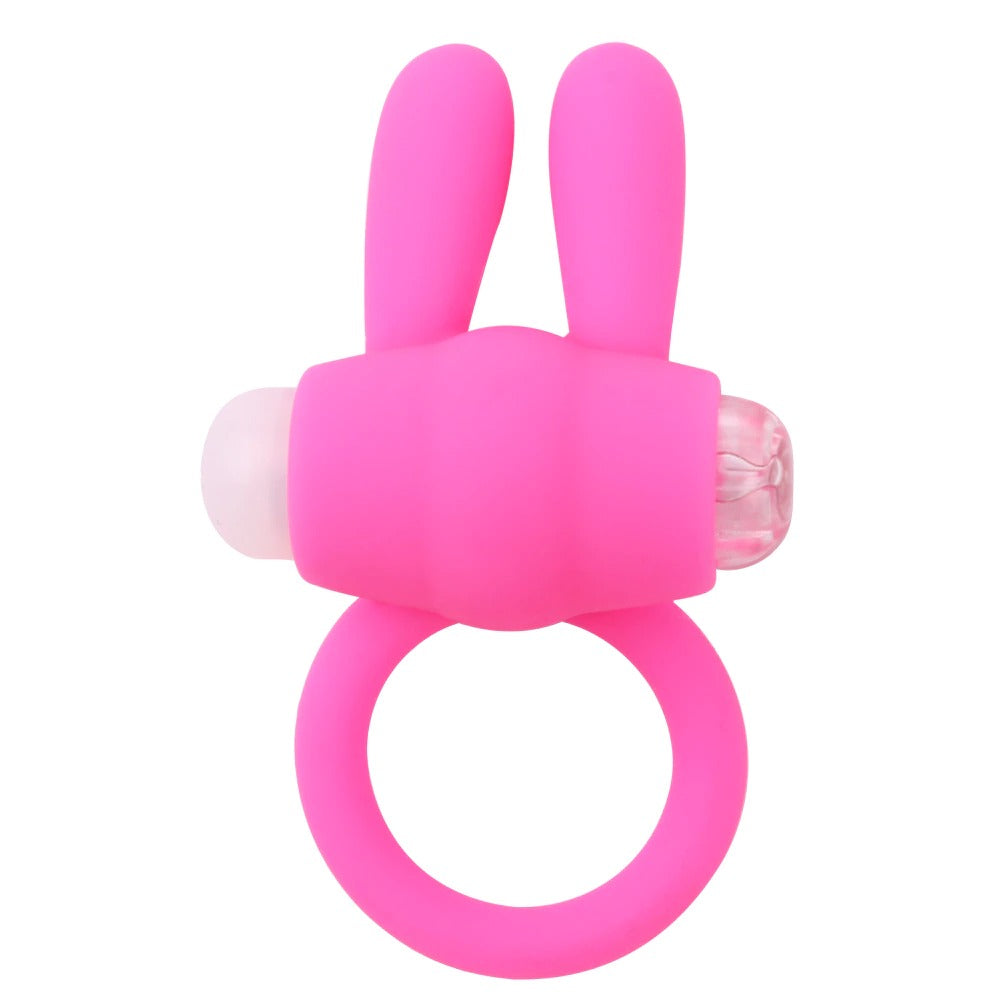 Rabbit Cock Ring Vibrator / Triple Clitoris Massager / Cocking Delay Ejaculation Vibe Sex Toys - EVE's SECRETS
