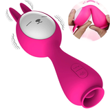 Kaninchen-Sexspielzeug mit Ohren / Vibrator zum Lecken der Klitoris für Frauen / wasserdichtes Vaginalmassagegerät 