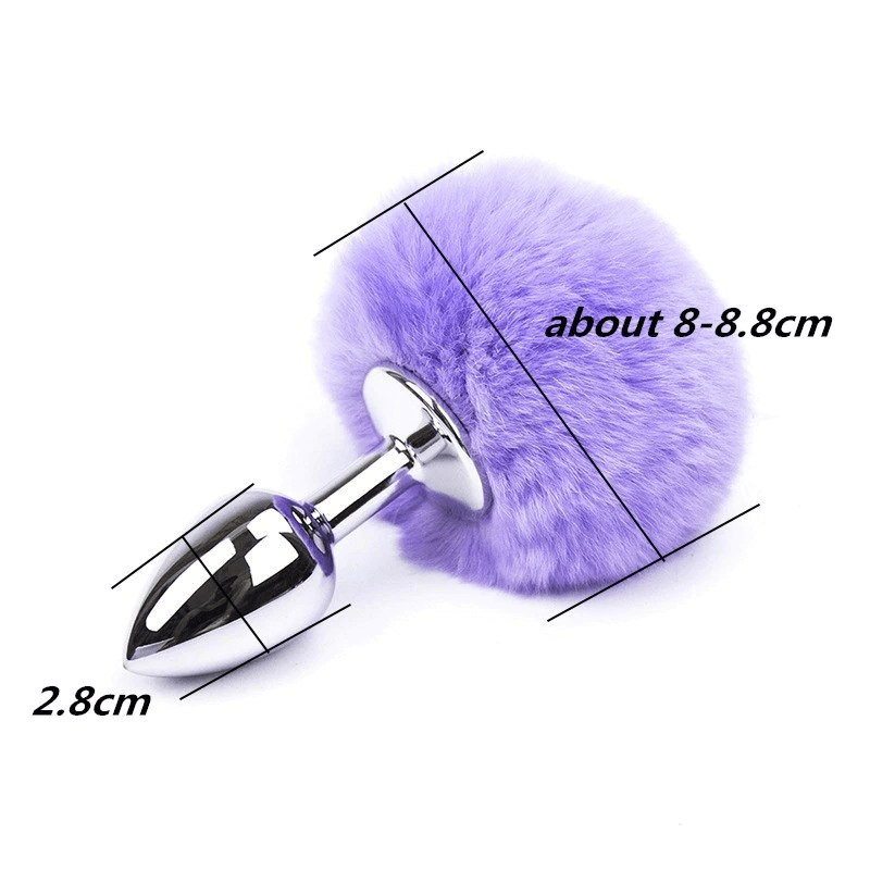 Rabbit Tail Anal Plugs / Anal Sex Butt Plugs Toys / Erotic Metal Toys - EVE's SECRETS