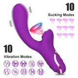 Rabbit Vibrator with Clitoral Suction Function / 2 in 1 G-Spot and Clitoral Mastrubator for Women - EVE's SECRETS