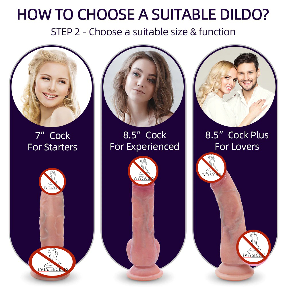 Realistic Dildo Masturbation for Women / Erotic Adult Sex Toy Silicone Dick - EVE's SECRETS