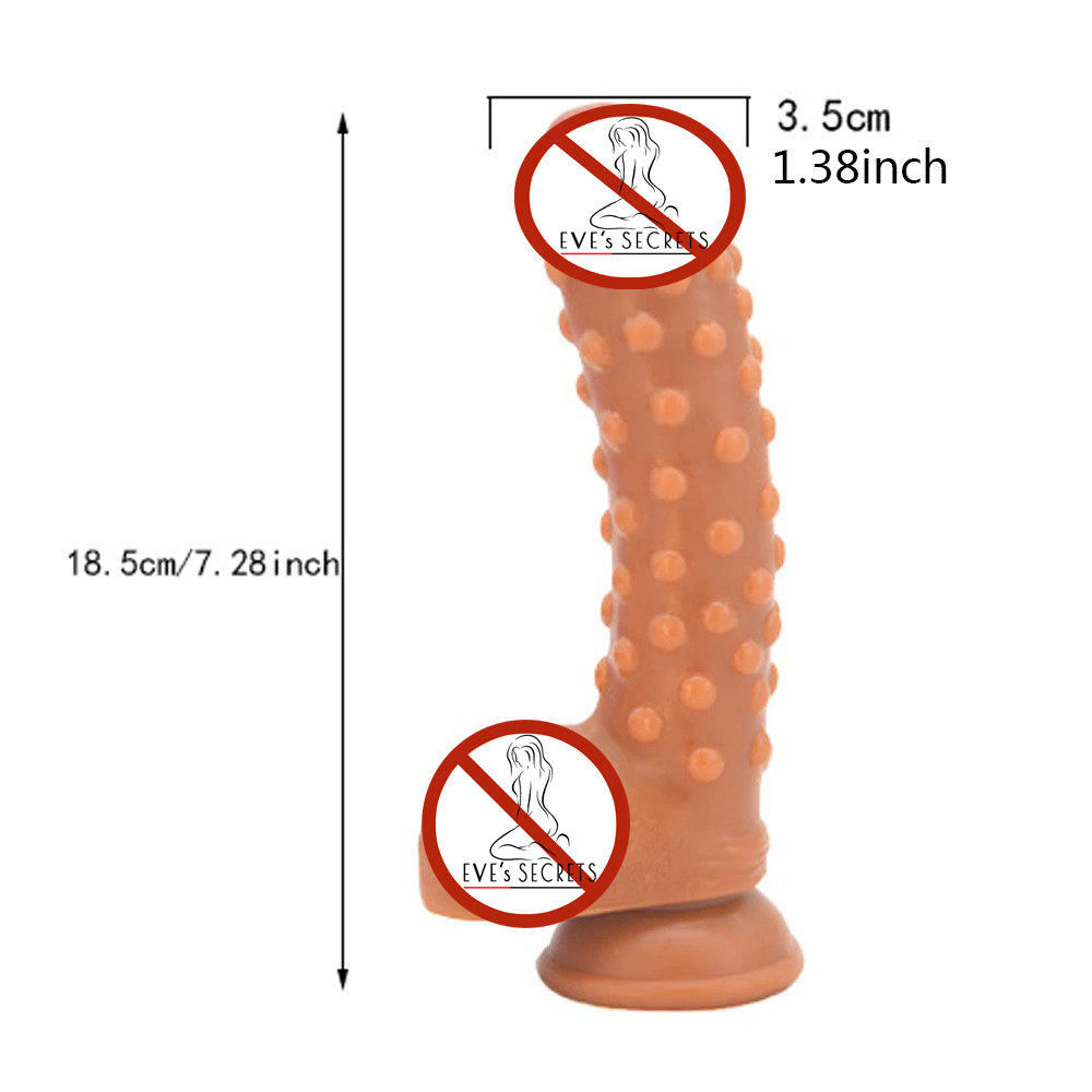 Realistic Dildo with Strong Suction / Adult Female Masturbation Penis Imitator - EVE's SECRETS