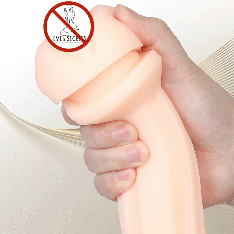 Realistic Vagina Male Masturbator / Men's Blowjob Toy with Vibration and Voice Functions - EVE's SECRETS
