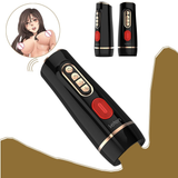 Realistic Vagina Male Masturbator / Men's Blowjob Toy with Vibration and Voice Functions - EVE's SECRETS