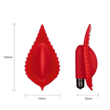 Red Clitoris Silicone Massager / Adult Female Sex Toys / Women's Vibrating Bullet - EVE's SECRETS