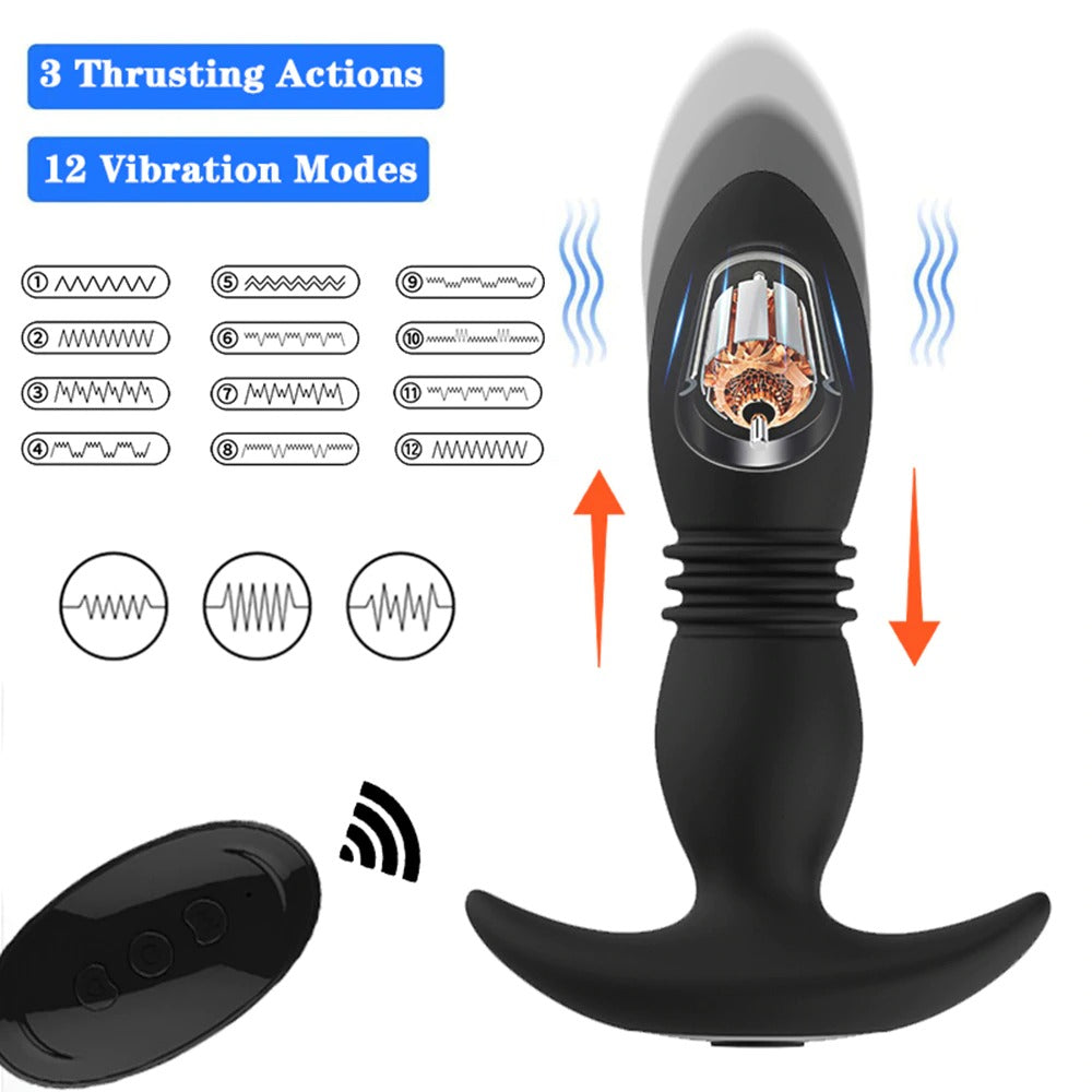 Remote Control Anal Vibrator / Wireless Telescopic Butt Plug / Prostate Massager - EVE's SECRETS