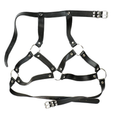 Role Play Mouth Gag Body Harness / PU Leather Breast Clips / Restraints Sex Toys For Women - EVE's SECRETS