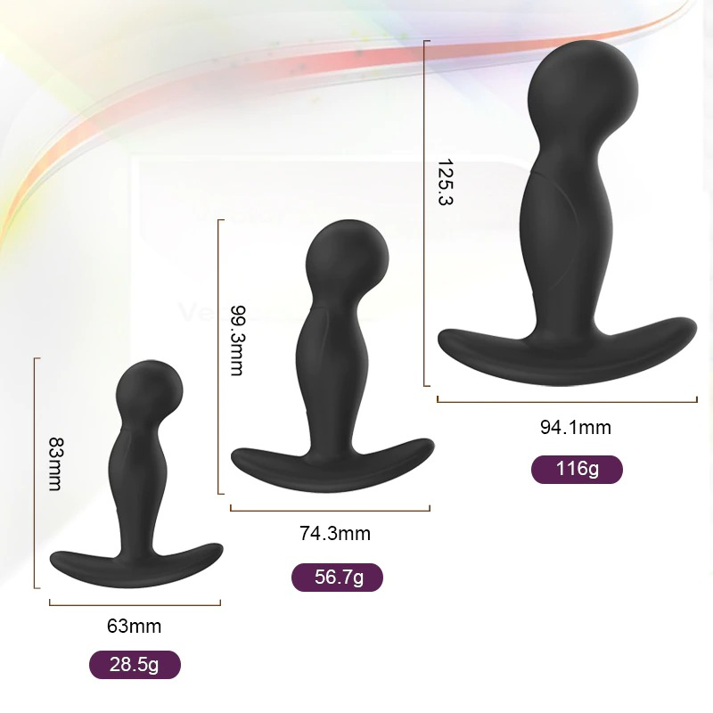 Set of Anal Butt Plug Sex Toy for Men / Adult Prostate Massager / Silicone Anal Toy for Male - EVE's SECRETS