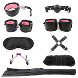 Set Sexy Handcuffs Whip Rope / Adult Slave Handcuffs for Couples / Bondage Set for Sex Games