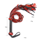 Sex PU Leather Whip for Couple / Adult Red&Black Flirt Whip / Soft BDSM Tail - EVE's SECRETS