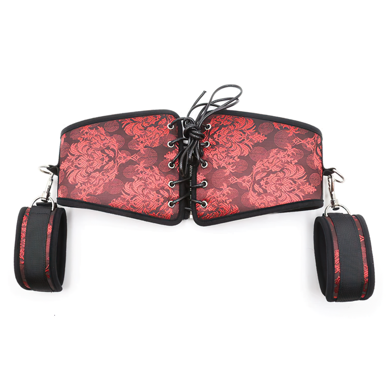 Sexy BDSM Bondage Kit / Waist Restraint Hand Cuffs Whip Rope Blindfold Erotic Toys - EVE's SECRETS